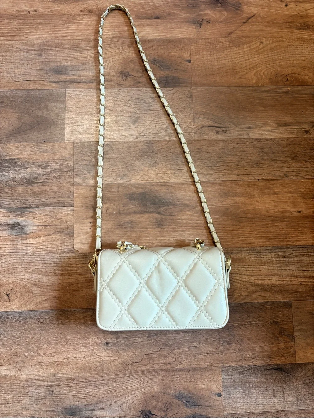 Quilted Chanel inspired Green Chain Strap Crossbody Bag